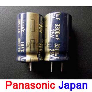 4pcs Panasonic FK Electrolytic Capacitors 3300uF/25V  