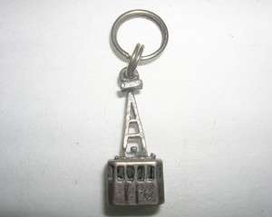   Detailed Sterling Silver CABLE CAR or SKI LIFT 3D Bracelet Charm LOOK
