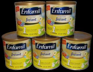 Cans Enfamil Premium Infant 1 Powder Formula 12.5 oz. Expires 10 