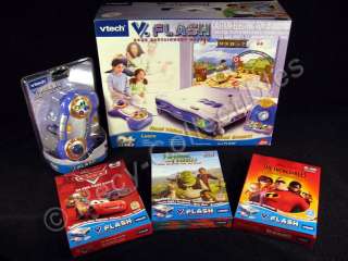 VTECH VFlash Learning System 3 Games Controller Bundle  