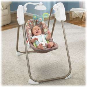 FISHER PRICE COCO SORBET FOLD N STOW BABY SWING NEW  