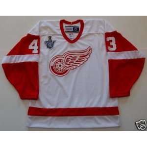  Darren Helm Detroit Red Wings Jersey 2008 Cup Patch   X 