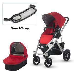  UPPAbaby 0112 DNY Denny VISTA Stroller with SnackTray   Red Baby