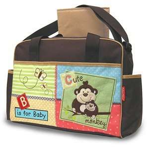  Fisher Price Luv U Zoo Diaper Bag, Brown Baby