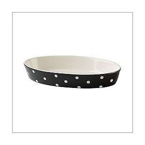  Baking Days Black Oval Dish 11 in.