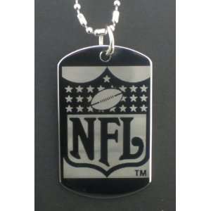  NFL Foot Ball Dog Tag Pendant Necklace 