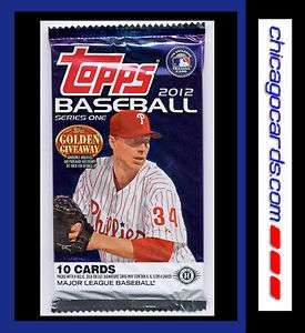 2012 Topps Baseball Series 1 One 10 card HOBBY Pack  