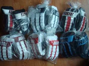   Warrior Pro Series 4 Roll Ice Hockey Gloves 13 14 Glove White Navy