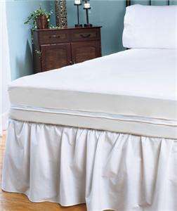   WATERPROOF ZIPPERED VINYL MATTRESS COVER NO MORE STAINS BED BUGS MITES