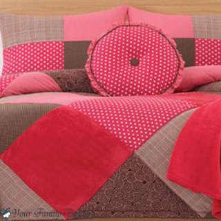 Girl Brown Pink Twin Comforter Teen Kid Bed Bedding Set  