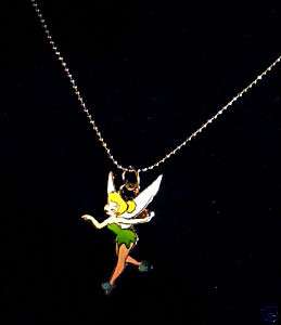 Tinker Bell necklace silver chain 1 charm  