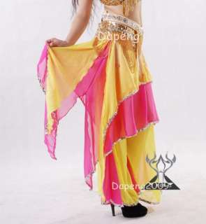 Belly Dance Double color Trousers Skirt Pants  