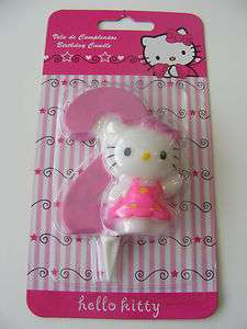 Number 2 HELLO KITTY birthday cake candle  
