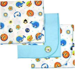 Fisher Price Precious Planet 3 Flannel Blankets  