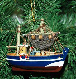 Fishing Boat, Fisherman Christmas Ornament  