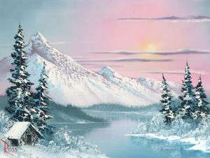 Bob Ross Painting Packet~Landscape~Alaskan Winter  