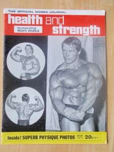 HEALTH and STRENGTH bodybuilding muscle magazine/ARNOLD SCHWARZENEGGER 