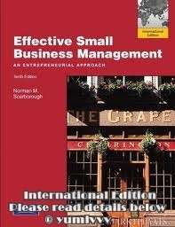 Effective Small Business Management 10E by Scarborough  
