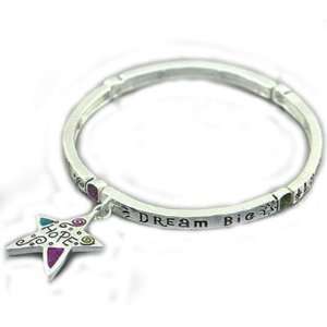   Dream Big Hope Star Bangle Bracelet Arts, Crafts & Sewing