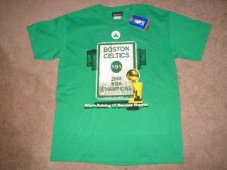 NEW MENS XLarge NBA BOSTON CELTICS 2008 CHAMPIONS T TEE SHIRT 17 