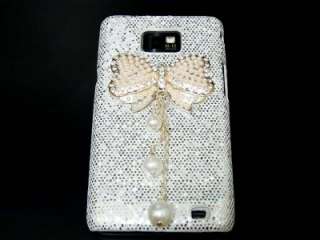Bling Crystal Bow Ribbon Case Cover for Samsung i9100 Galaxy S2 SII 