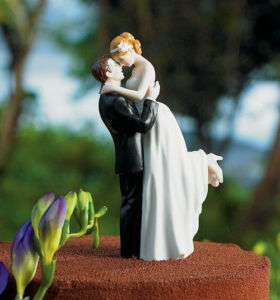 Romance Couple Bride and Groom Wedding Cake Toppers  