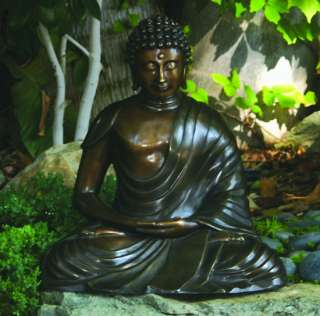 18 Bronze Garden Buddha Statue Meditating Yard Art  