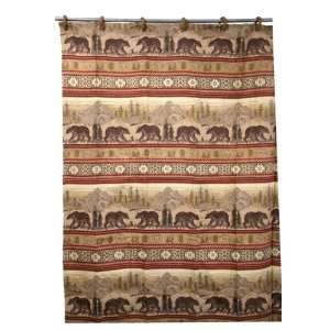  Bear Chenille Suede Shower Curtain