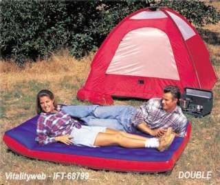 Wide S. Fabric Camping Mat AIRBED Inflatable Mattress  