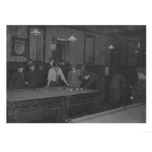  Elm Pool Room Billiards Club Photograph   New Bedford, MA 