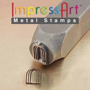  Bird Cage Metal Jewelry Design Stamp   9.5mm   Impressart 