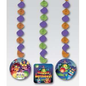  Monsters Birthday Dangling Cutouts   Decorations Health 