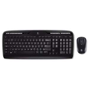   MK320 Wireless Desktop Set, Keyboard/Mouse, USB, Black