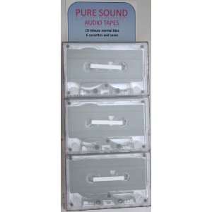  Pure Sound Blank Cassette Tapes   10 min, 6 pack 