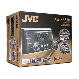 NEW JVC KW XR610 Double DIN Car Audio CD/ Player USB  