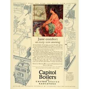  1926 Ad Capitol Boiler United States Radiator Appliance 