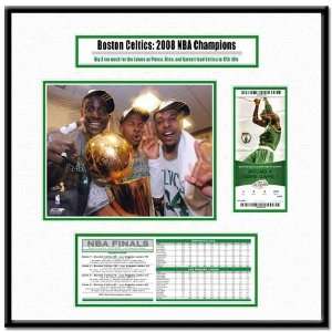  Boston Celtics NBA Finals Ticket Frame Jr.   The Big 3 