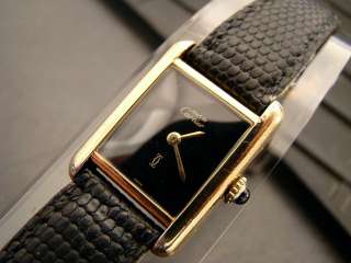 Highly Collectible 80s CARTIER Vermeil 18K Gold Womens Watch. Just 