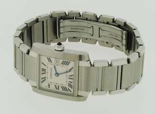 Cartier Mans Watch Stainless Steel TANK style Watch  
