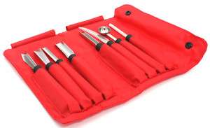 Triangle 8pc Garnishing   Carving Knife Tool Set  