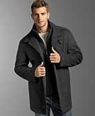    BOSS by Hugo Boss Coat, Coxx New Cashmere/ Wool Double Collar 