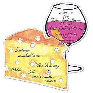 Wine and Cheese Invitations by Itty Bitty Inc NEW  