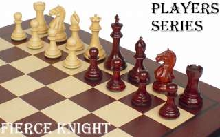 Fierce Knight Staunton Chess Set Sandalwood, Boxwood 4  