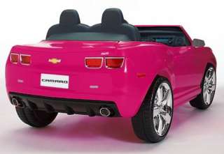 New 12V Pink Ride On Toy Chevy Camaro Kids Battery Car  