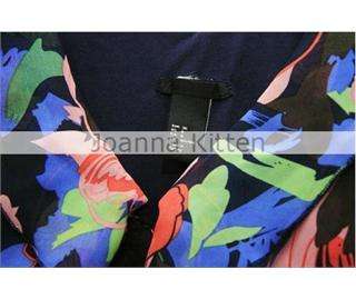 Womens Chiffon V neck clubwear mini floral tank Dress  
