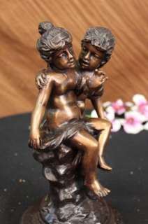   Auguste Moreau Innocence Children Bronze Statue Sculpture Figure Child