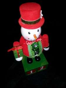   Nutcracker Advent Calendar * Snowman * Christmas * Holiday * New