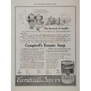  1916 Campbells Tomato Soup Kids Moon Print Ad NICE 