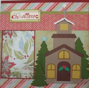 SCRAPBOOK PAPERPIECING PREMADE PAGES CHRISTMAS CAROLERS  