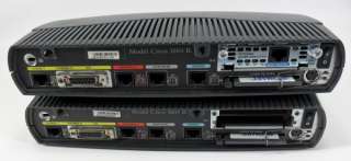 Lot of 2, Cisco 1604 R Ethernet/ISDN BRI Modular router  